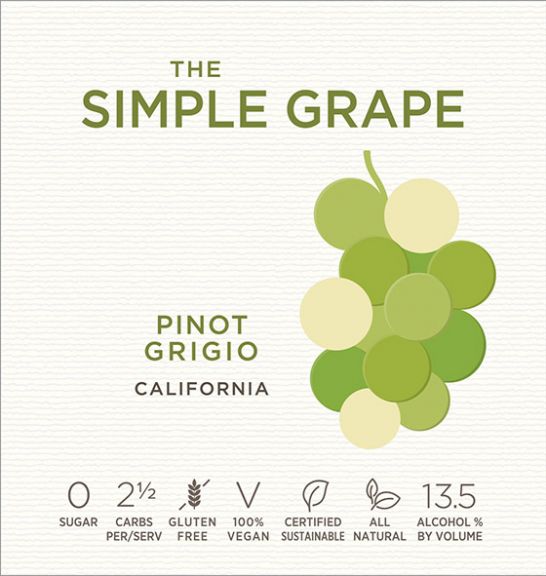 Photo for: The Simple Grape Pinot Grigio